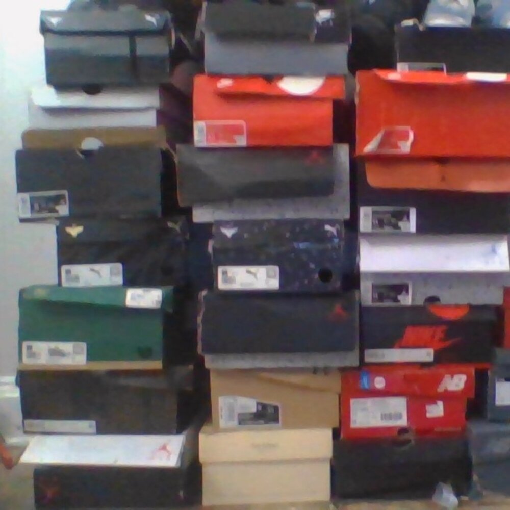 Variety of old used unwanted shoes (good and bad condition)